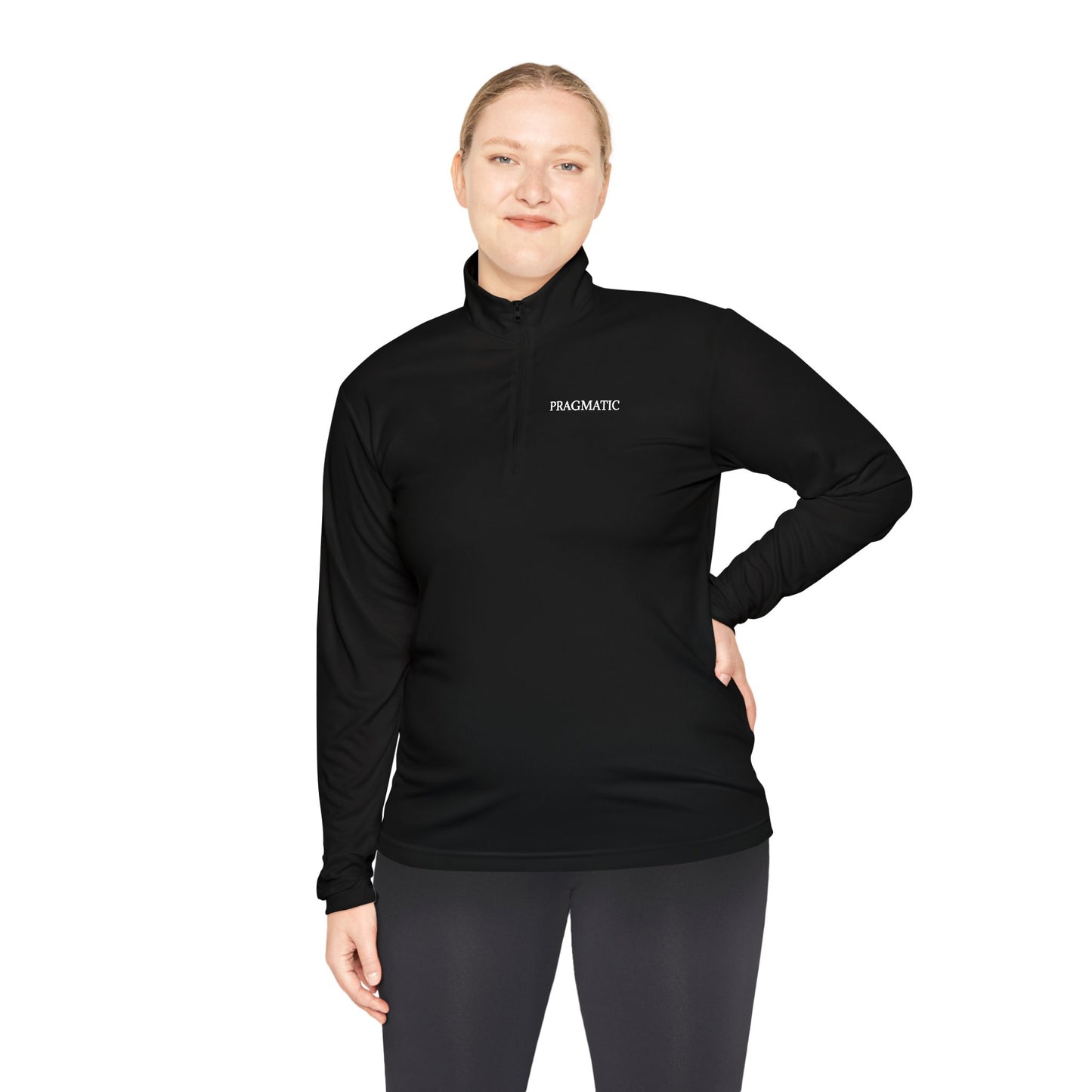 Pragmatic Unisex Quarter-Zip Pullover - Stylish and Versatile Activewear